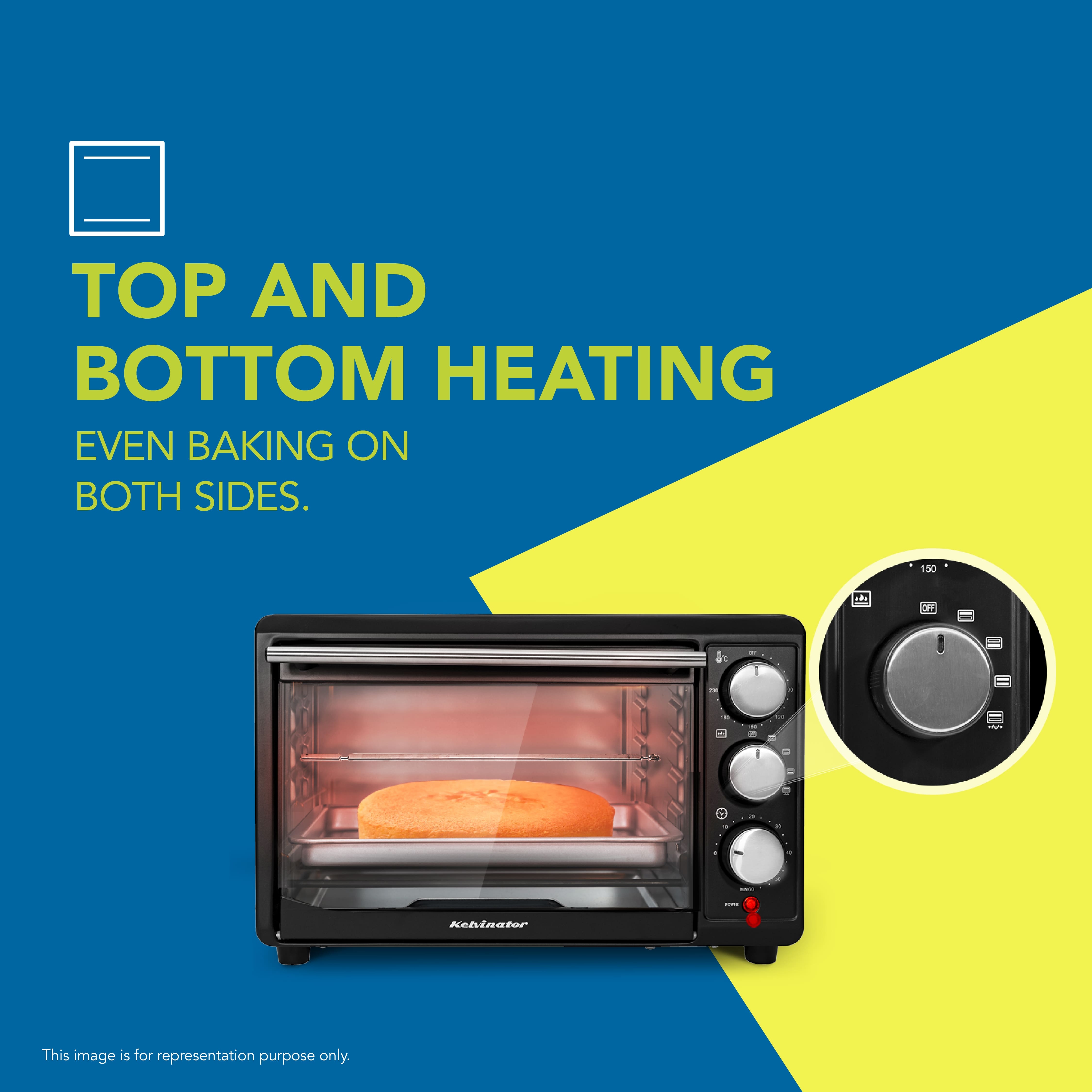 Kelvinator 30L Oven Toaster Griller (OTG), Black, KOTGR00230