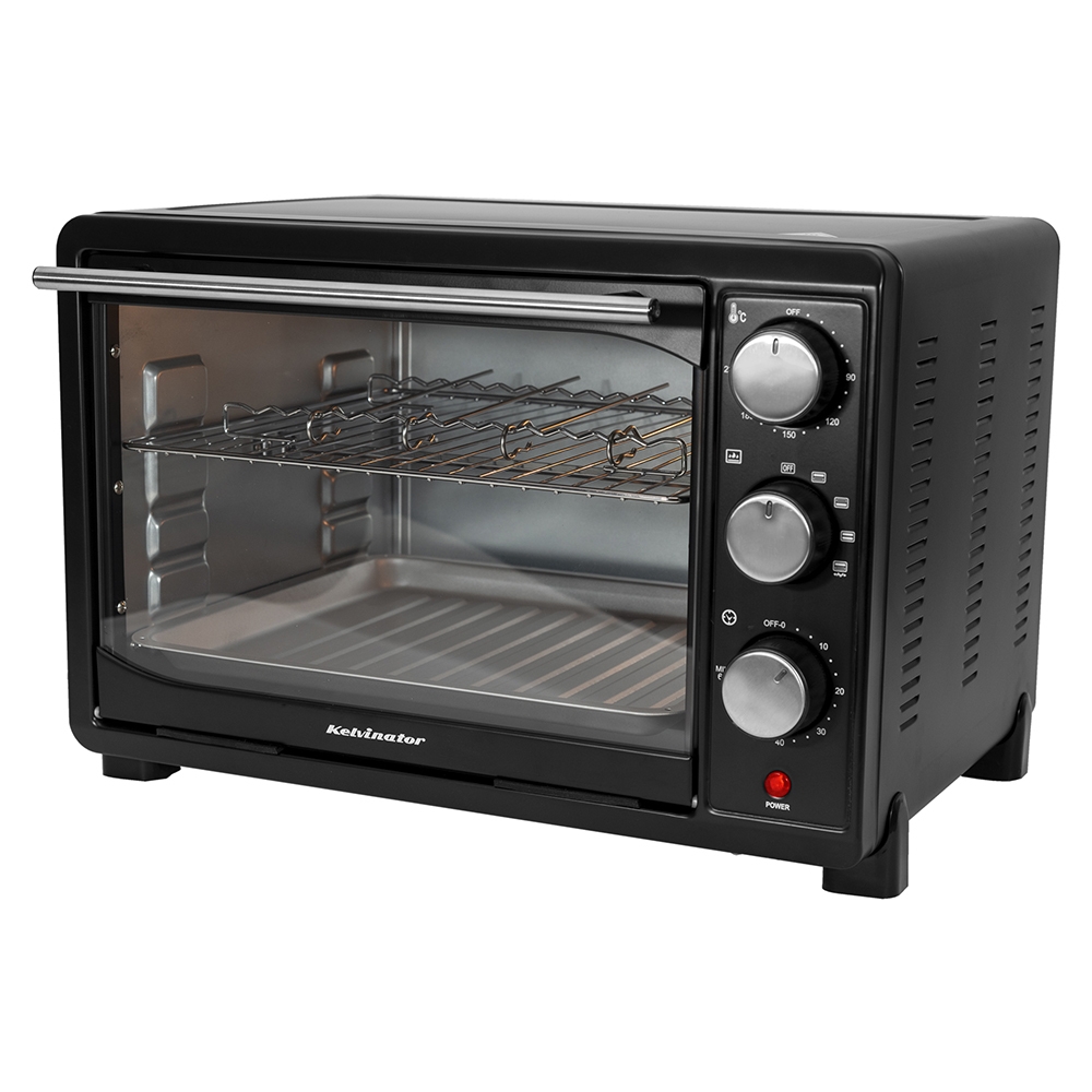 Kelvinator 30L Oven Toaster Griller (OTG), Black, KOTGR00230