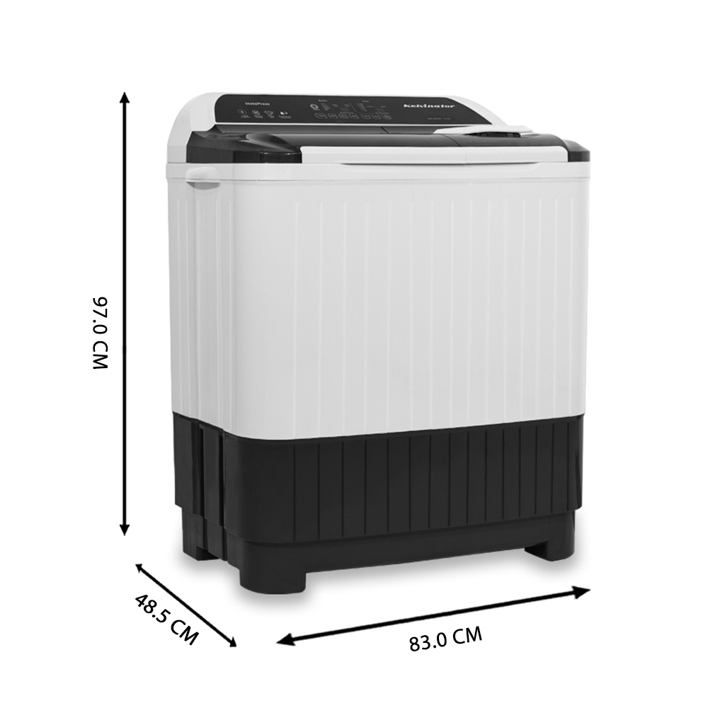 Kelvinator 7.5 Kg Top Loading SemiAutomatic Washing Machine, KWSA750EP