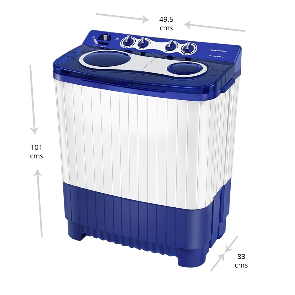 Kelvinator 8 kg Top Loading SemiAutomatic Washing Machine, KWSA800TB