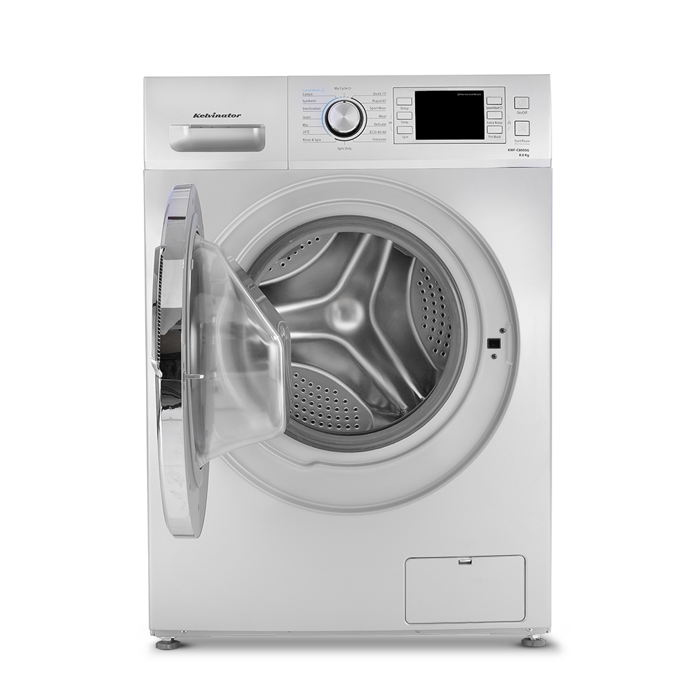 Kelvinator 8.0 Kg Front Load FullyAutomatic Washing Machine, KWF