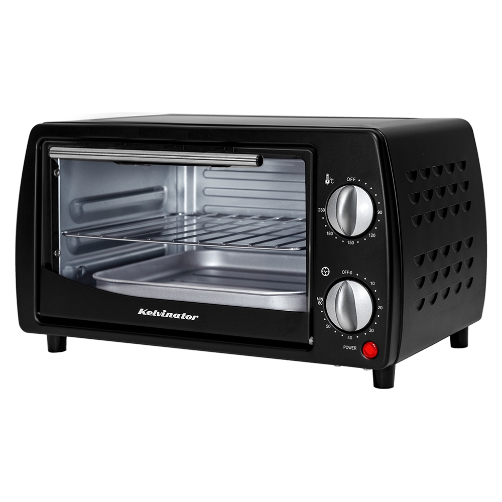Kelvinator 10L Oven Toaster Griller (OTG), Black, KOTG00110