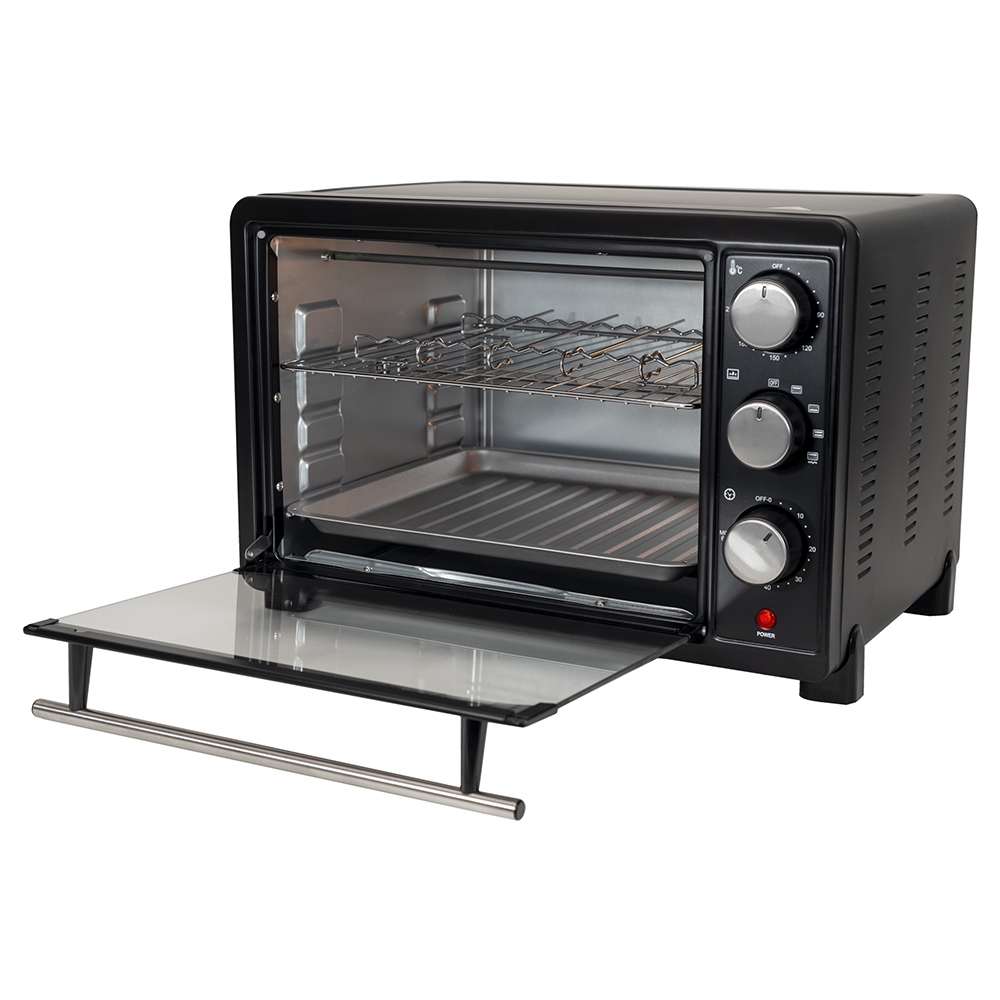 Kelvinator 30L Oven Toaster Griller (OTG), Black, KOTGR00230