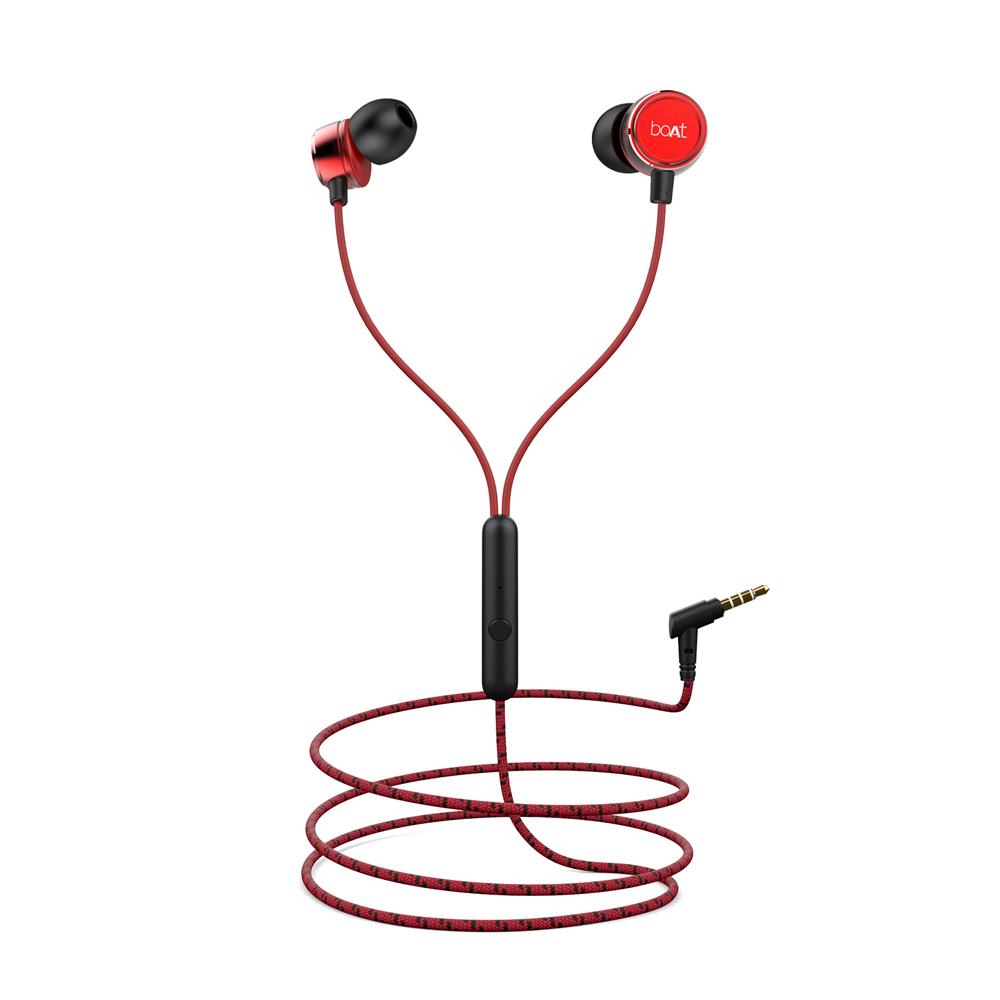 boAt BassHeads 172 With HD Sound, InLine Mic, Dual Tone Secure Braided