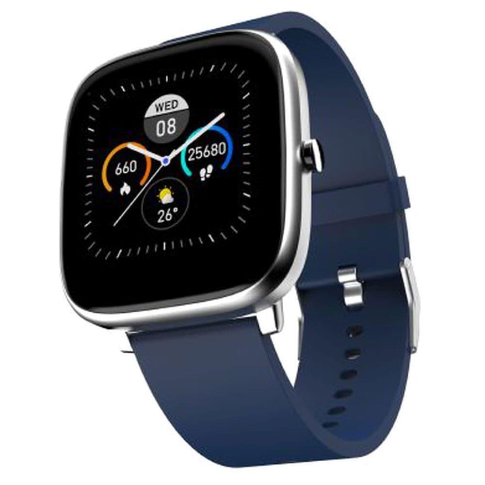 Noise ColorFit Qube O2 SmartWatch IP68 waterproof, SpO2 Monitor, Royal Blue
