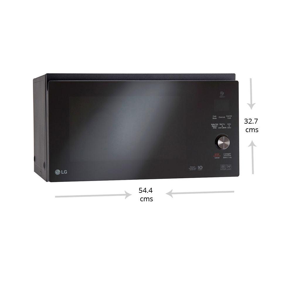 Lg 39 litres convection microwave oven neochef clearance mj3965bqs
