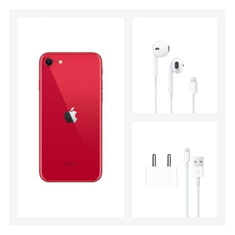 Apple iPhone SE 64 GB, Red (Includes Earpods and Adapter)