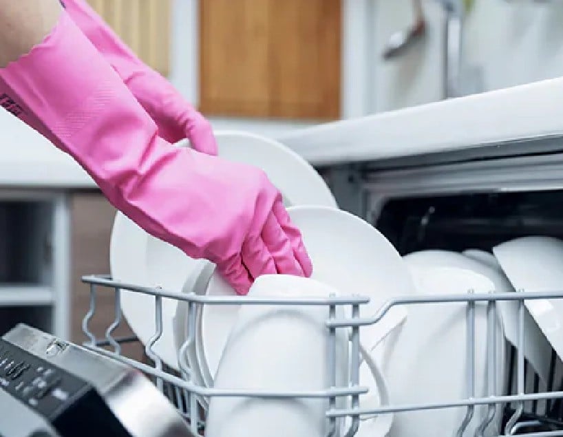 resQ technician servicing dishwasher