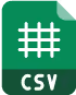 CSV file icon
