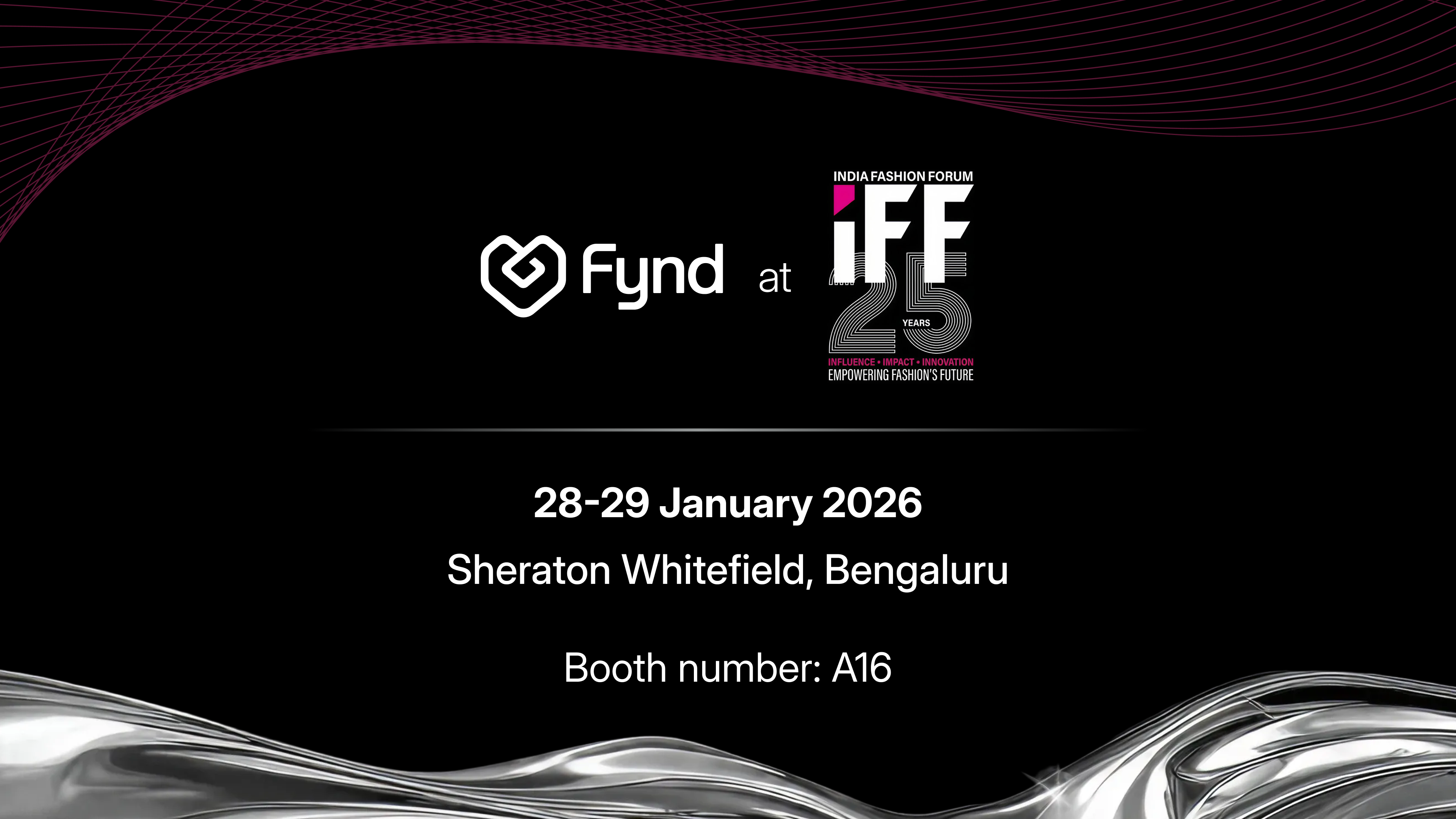 cover image for Fynd at IFF 2026, Bangalore with Fynd and IFF logo