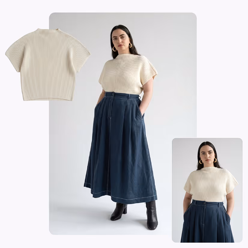 Plus-size model photos