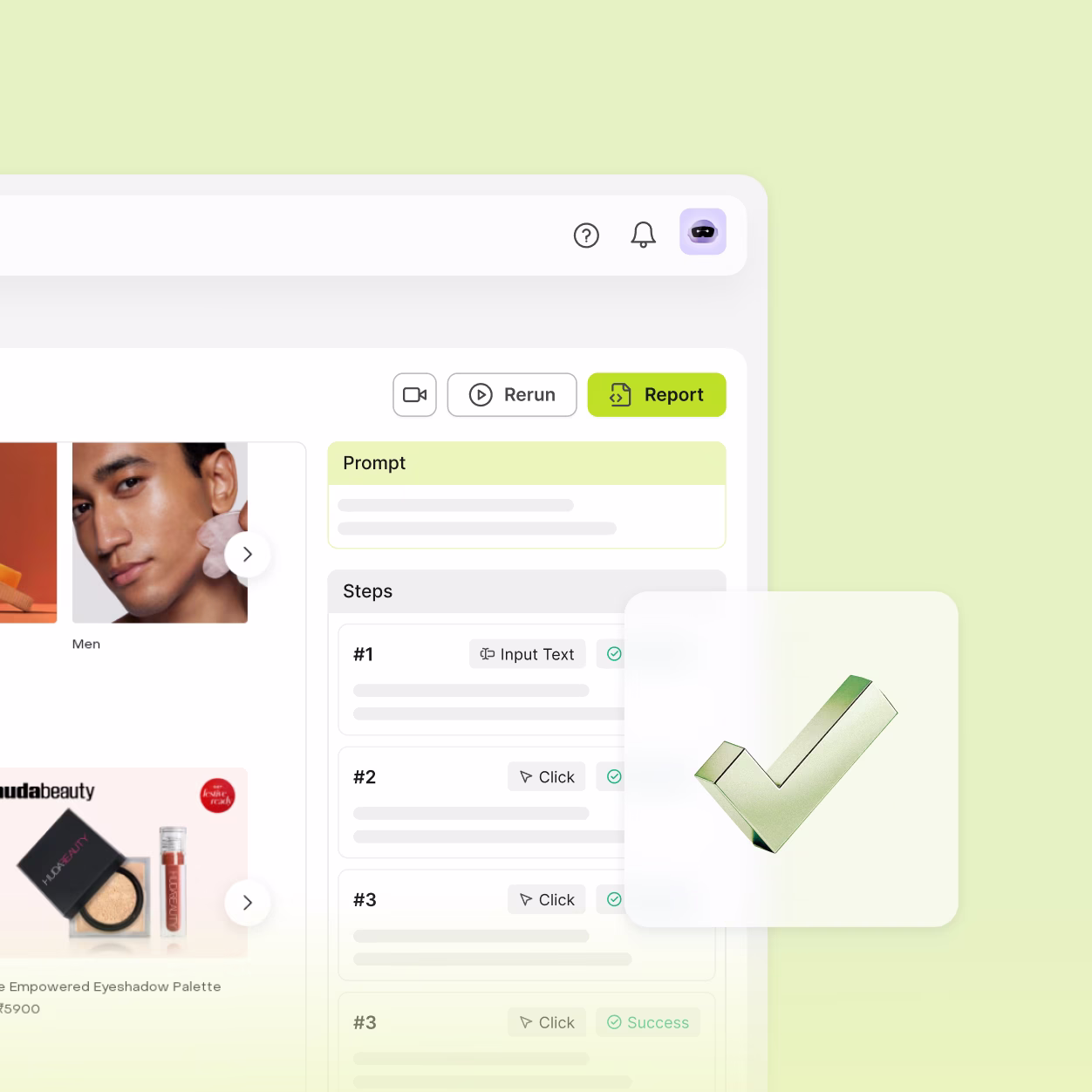 Storefront testing