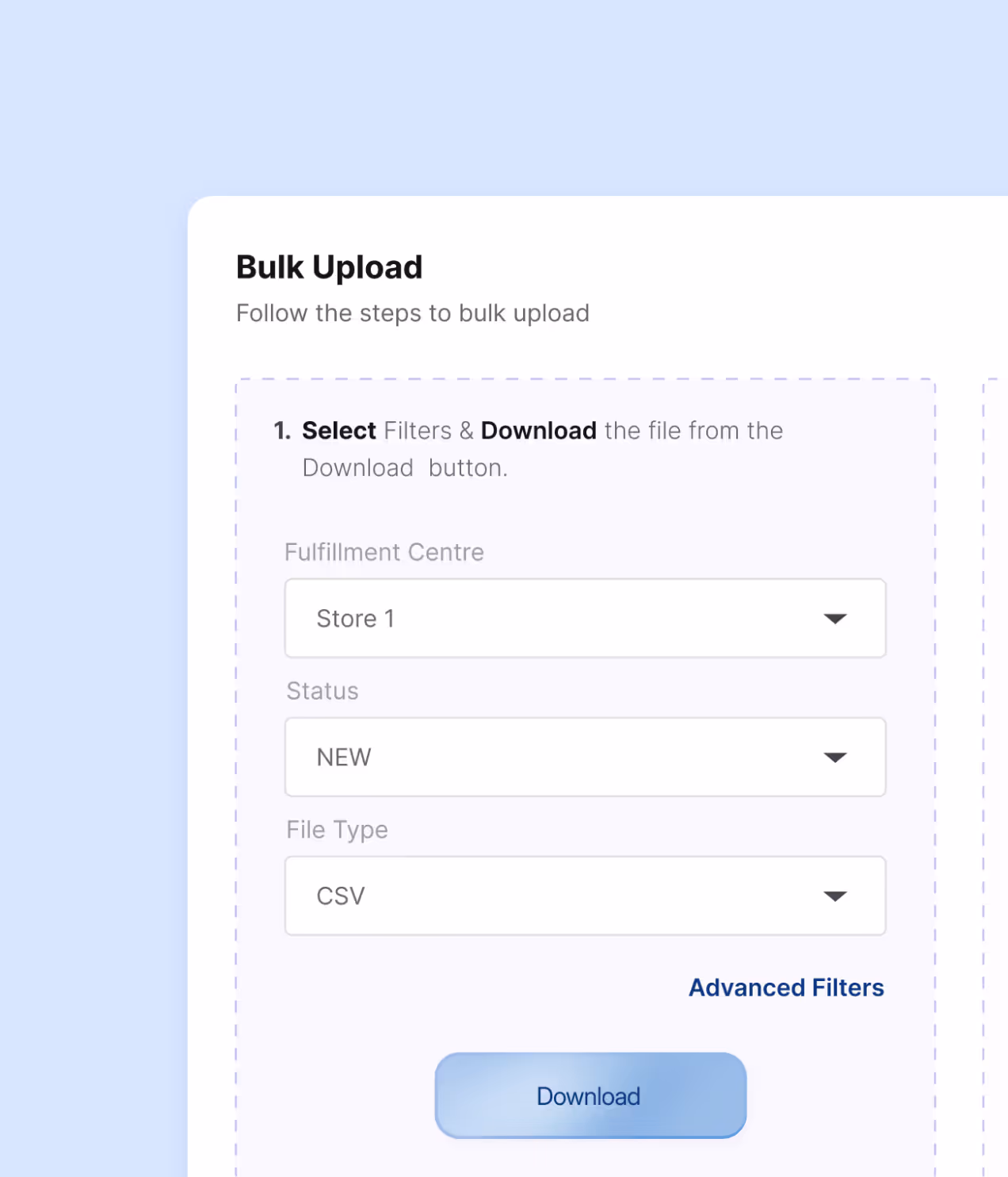 Bulk order management