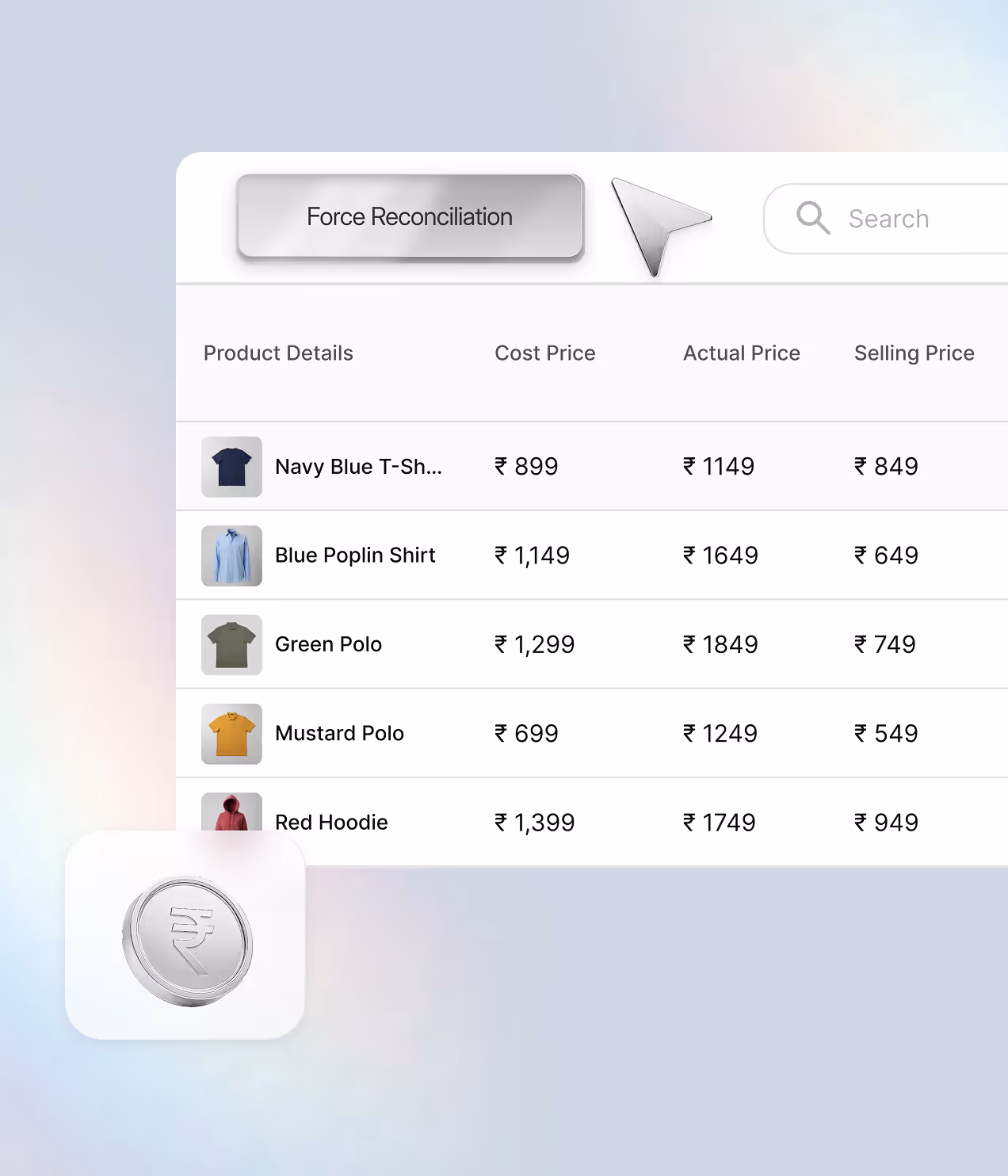 Price management and snapshots