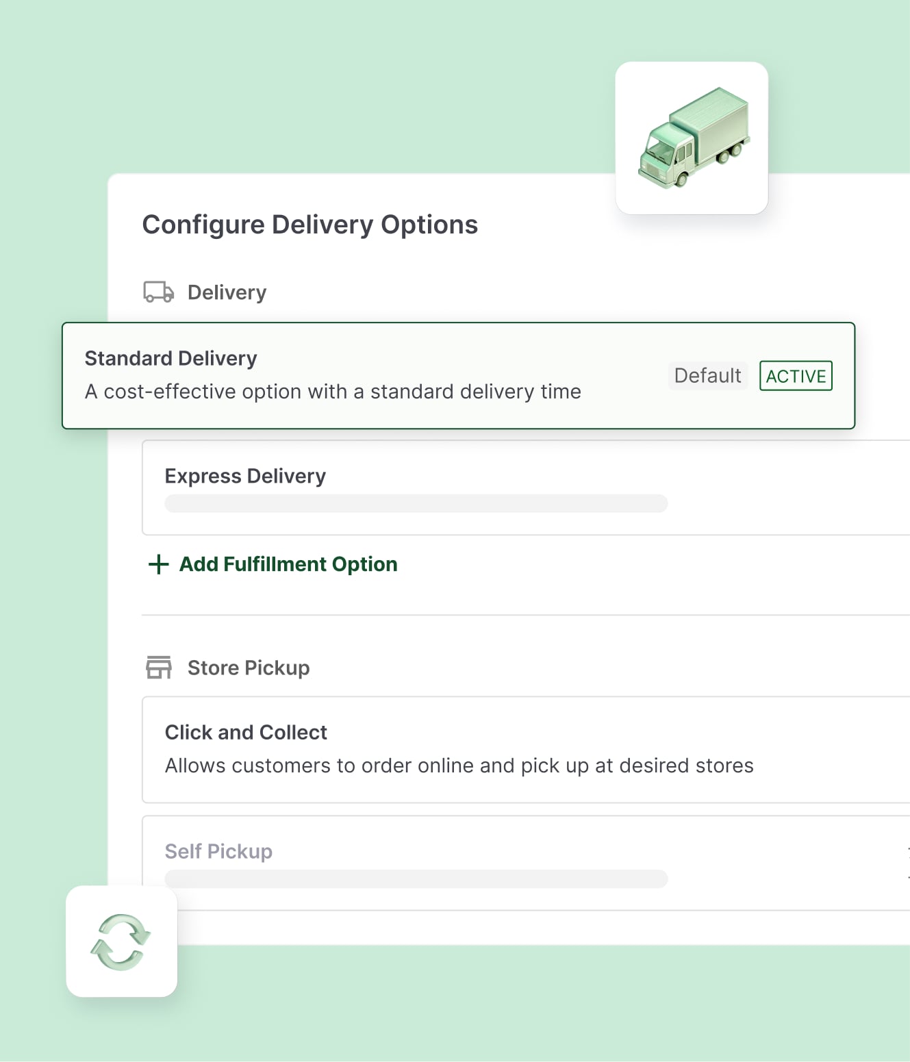 Choose your delivery options