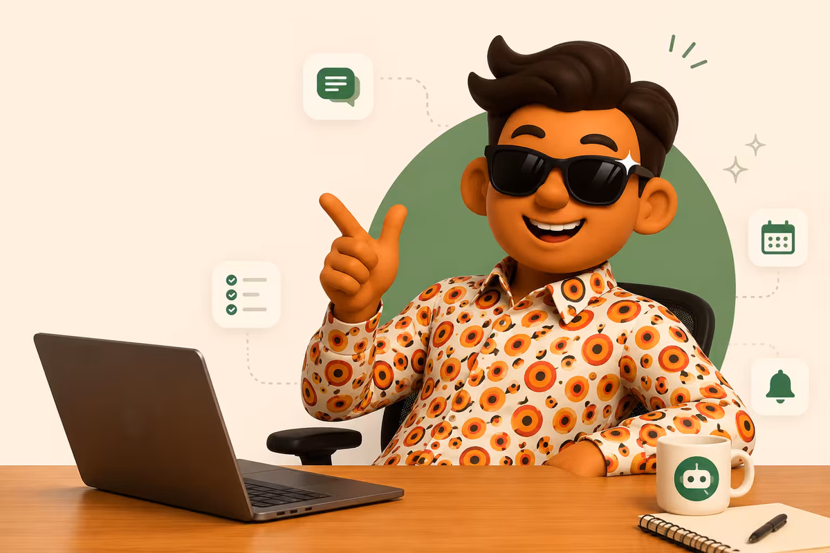 Raju, Fynd’s AI assistant, managing tasks, conversations and reminders.