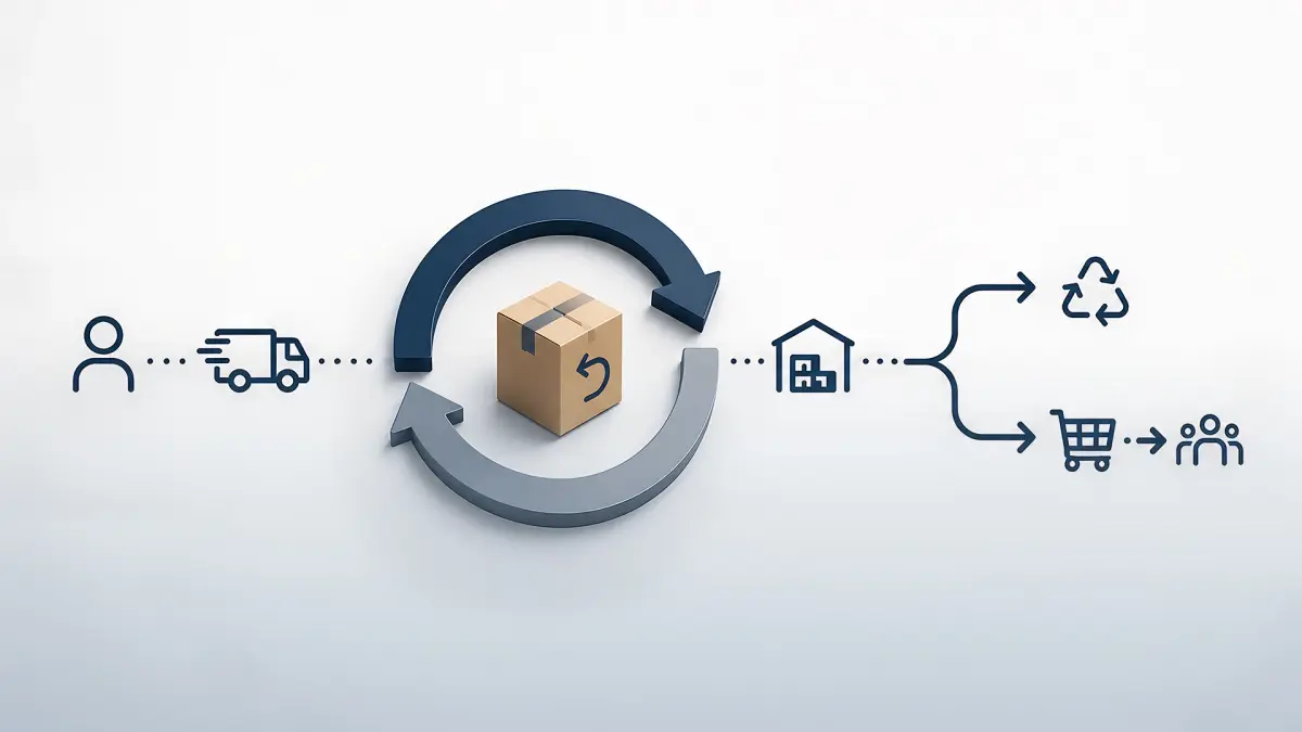 An image showing the process of reverse logistics management system