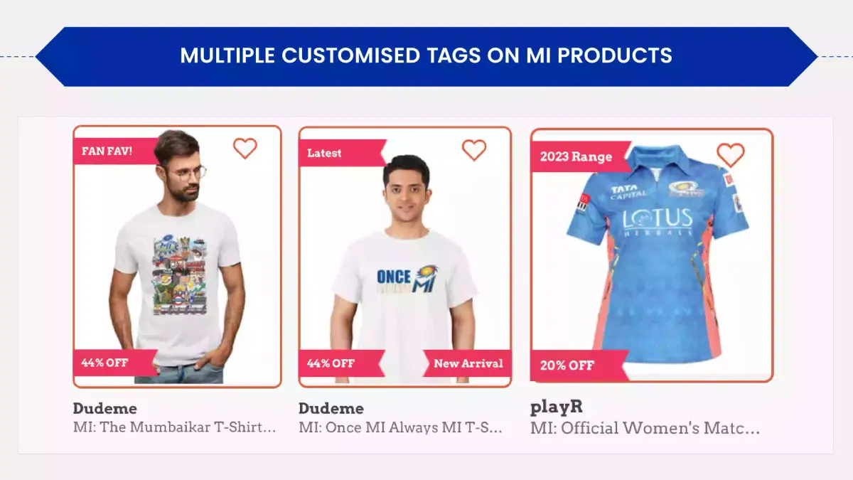 4. Multiple product tags