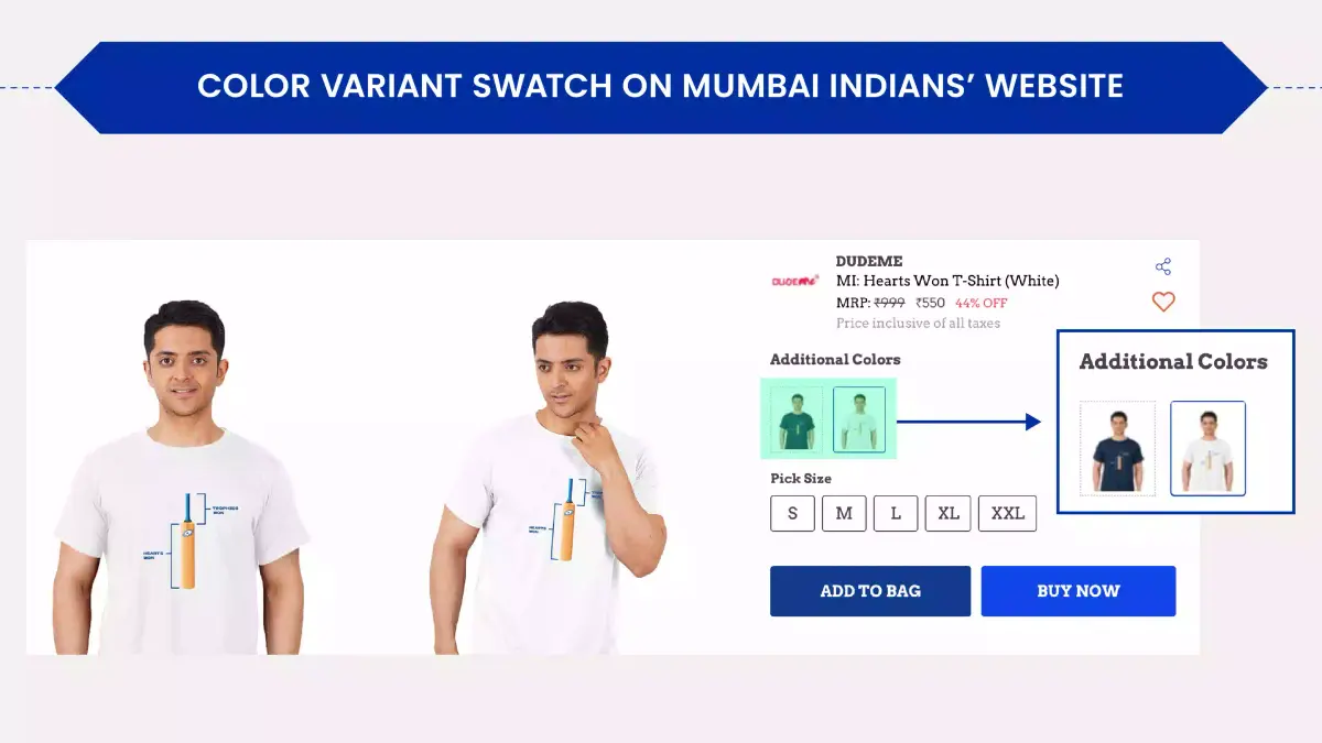 Variant swatches
