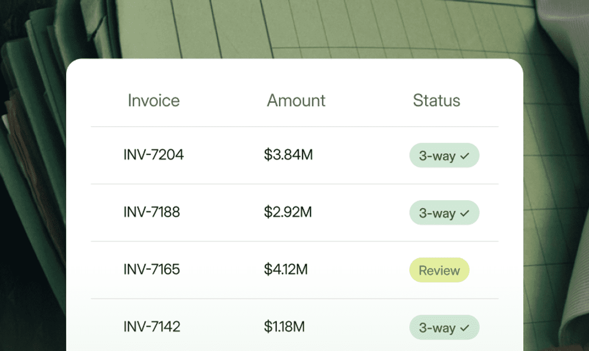 SourceX AI finance manager invoice automation