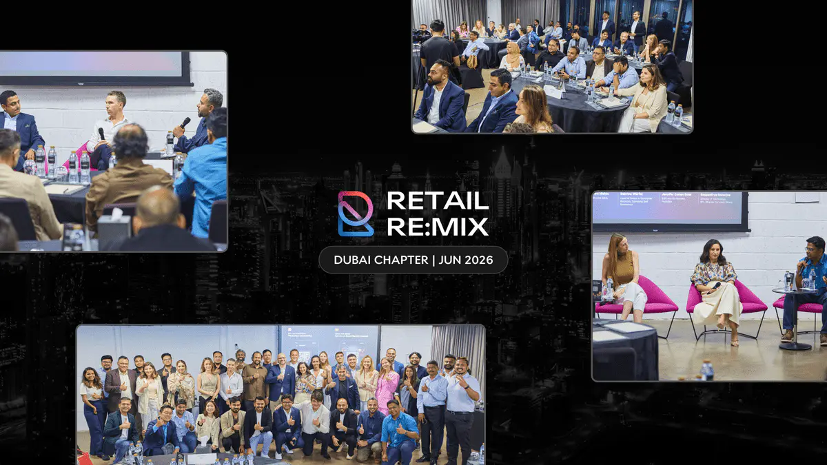 A cover image showing a banner of Retail Re:Mix Dubai event