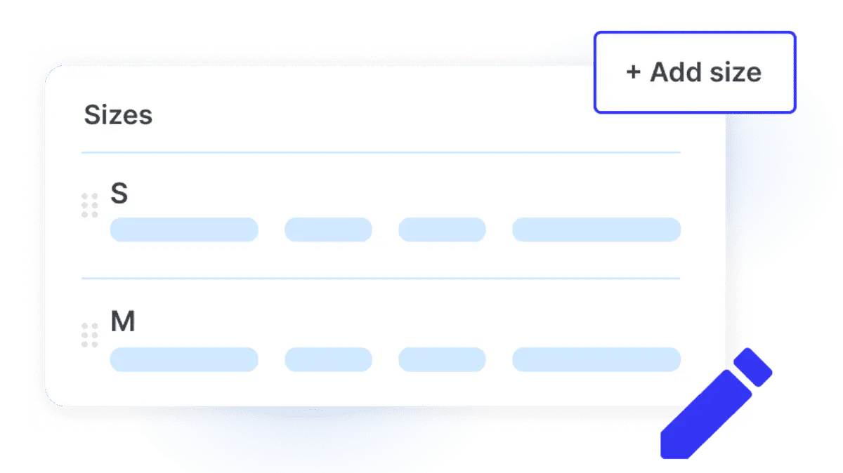 Size Reorder