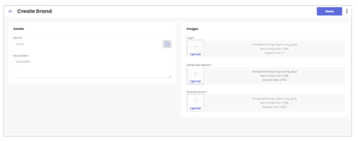 Filling details in Fynd Platform.