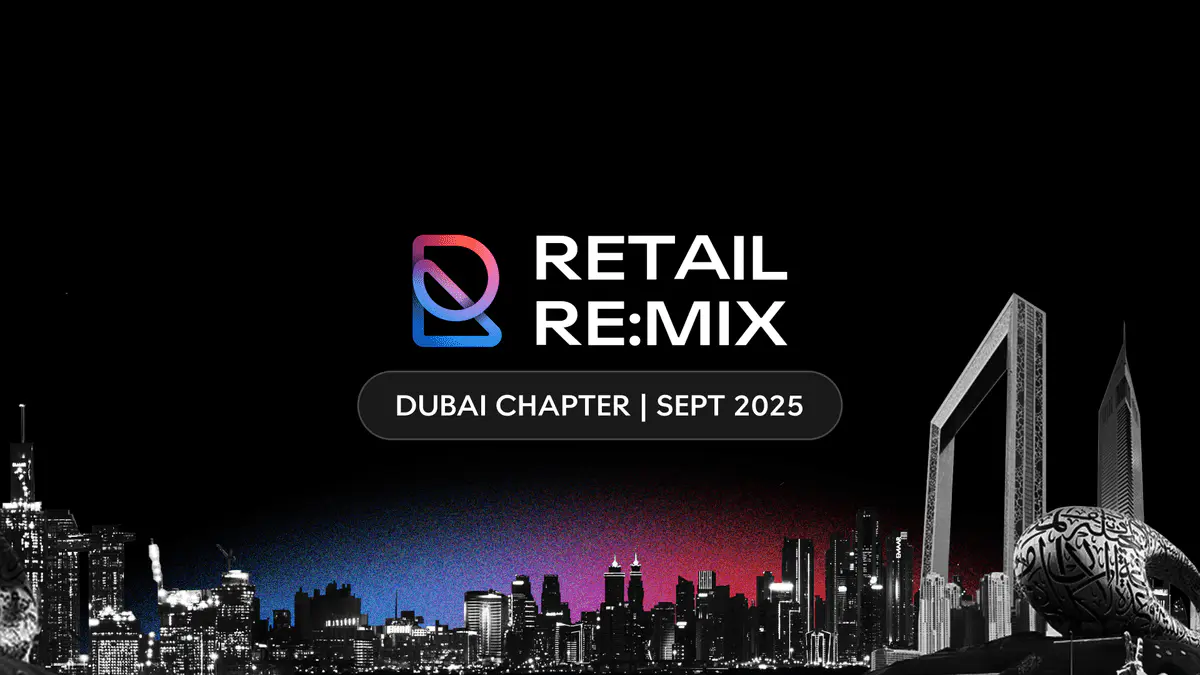 Retail Re:Mix Dubai 2025, a global retail innovation event banner with Dubai skyline
