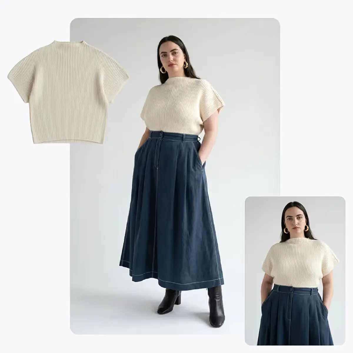 Plus-size model photos
