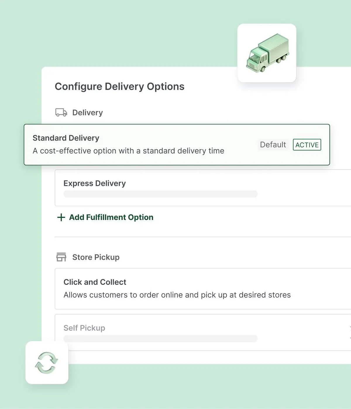 Choose your delivery options