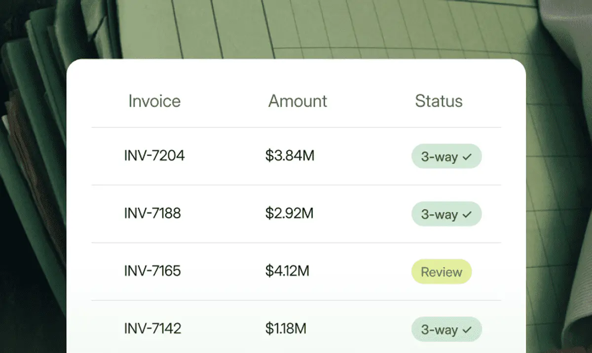 SourceX AI finance manager invoice automation