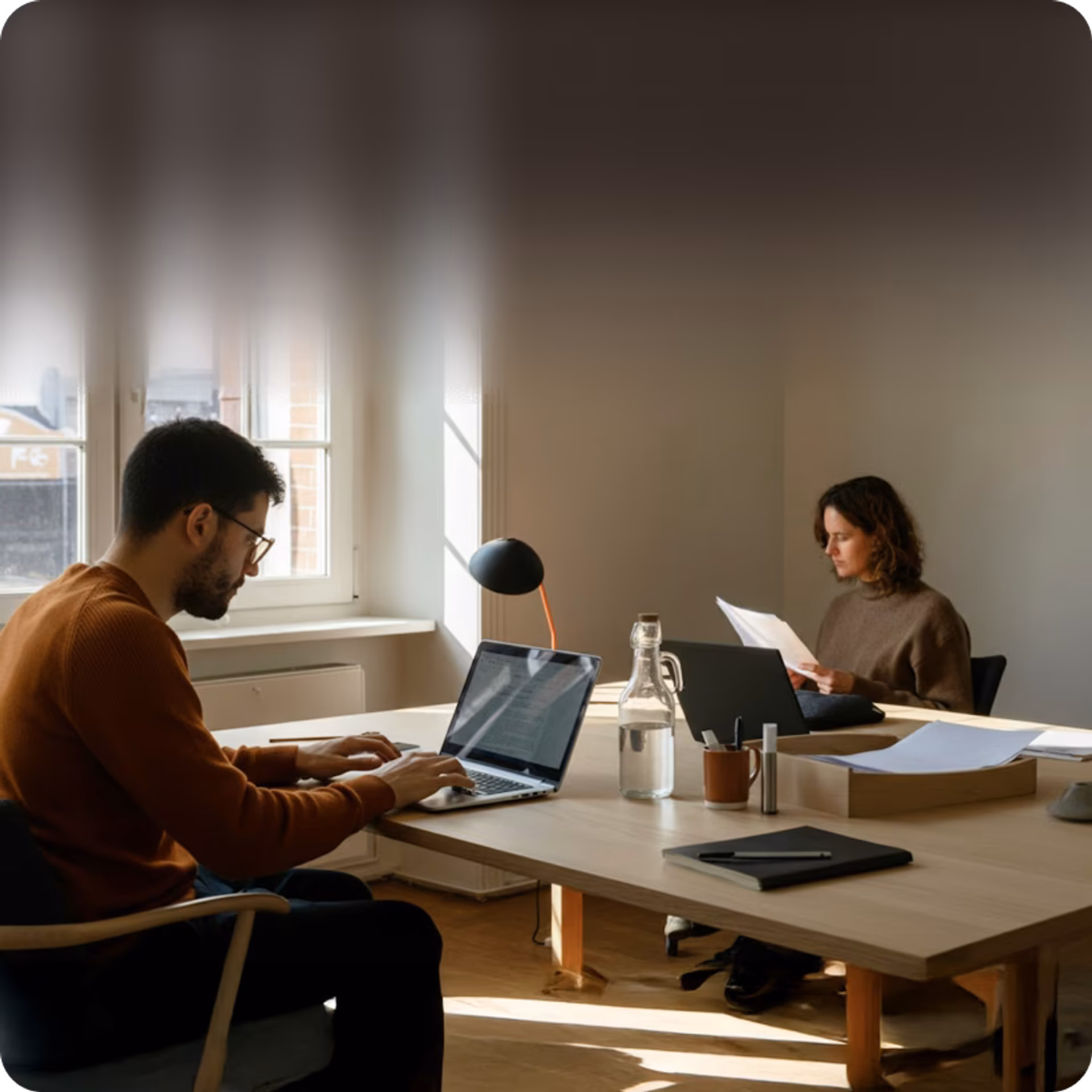 People working together in an office