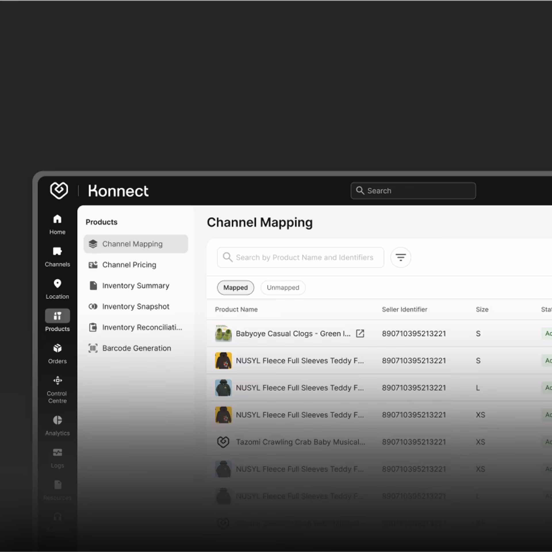 Fynd Konnect interface preview