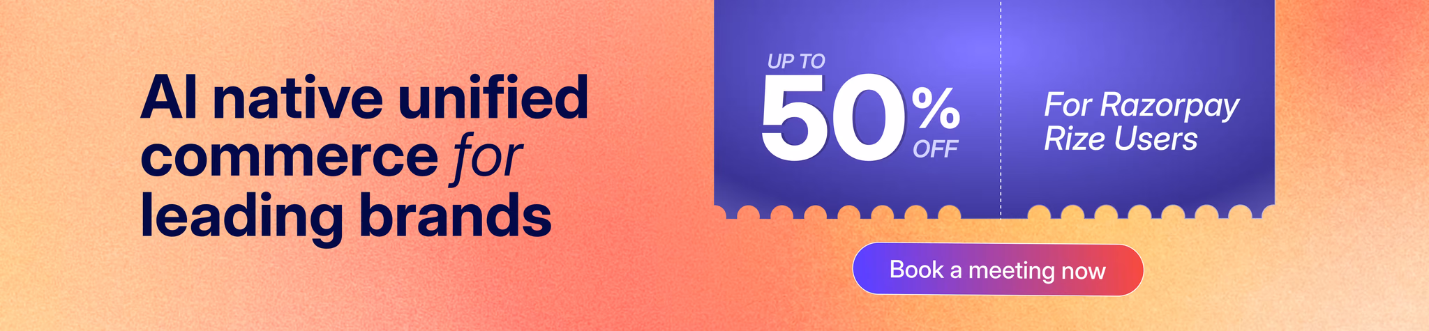 Razorpay rize banner