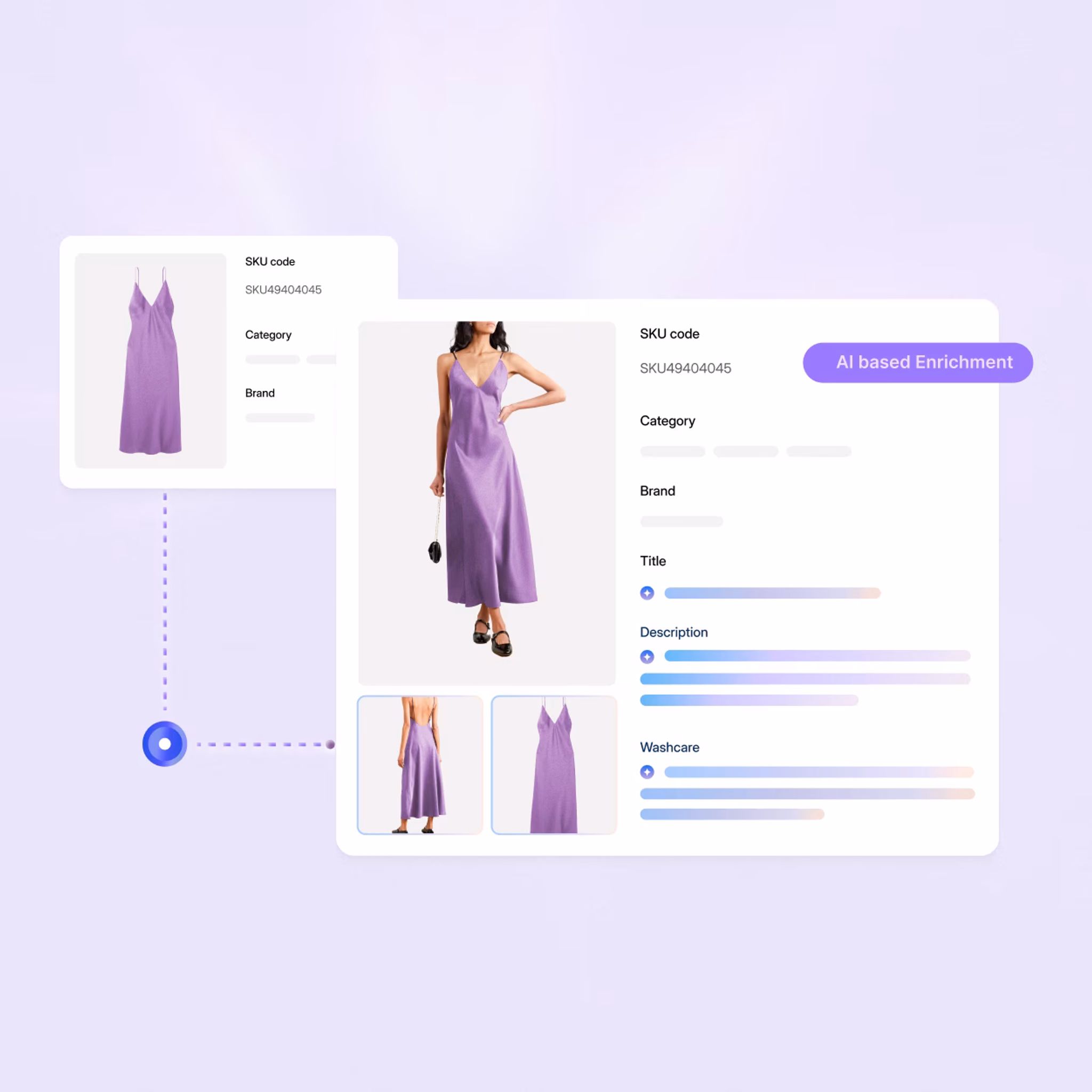 AI-generated product listing enrichment