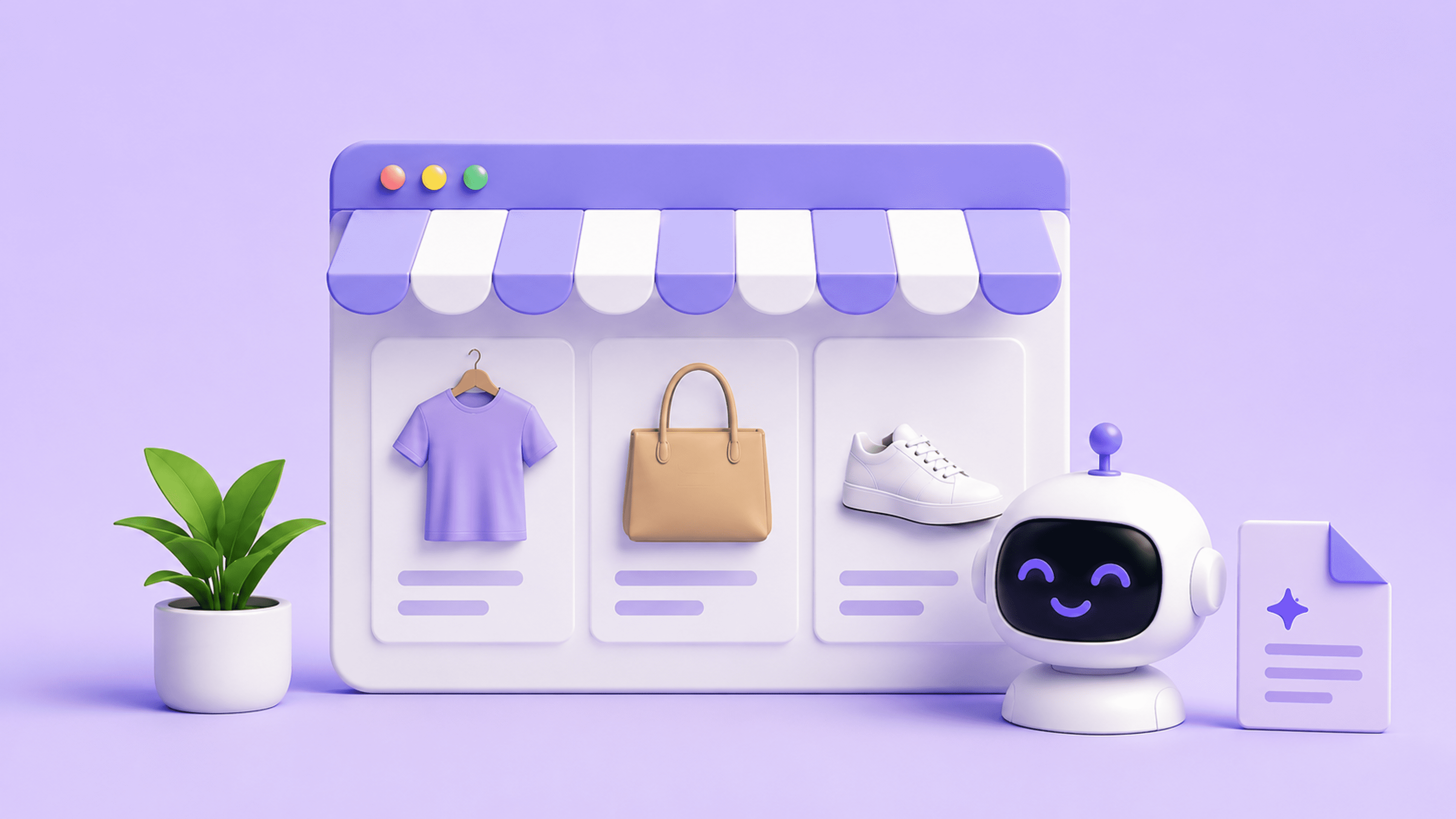 AI-first ecommerce storefront with an AI shopping assistant, machine-readable discovery files and structured product catalog for AI-powered commerce.