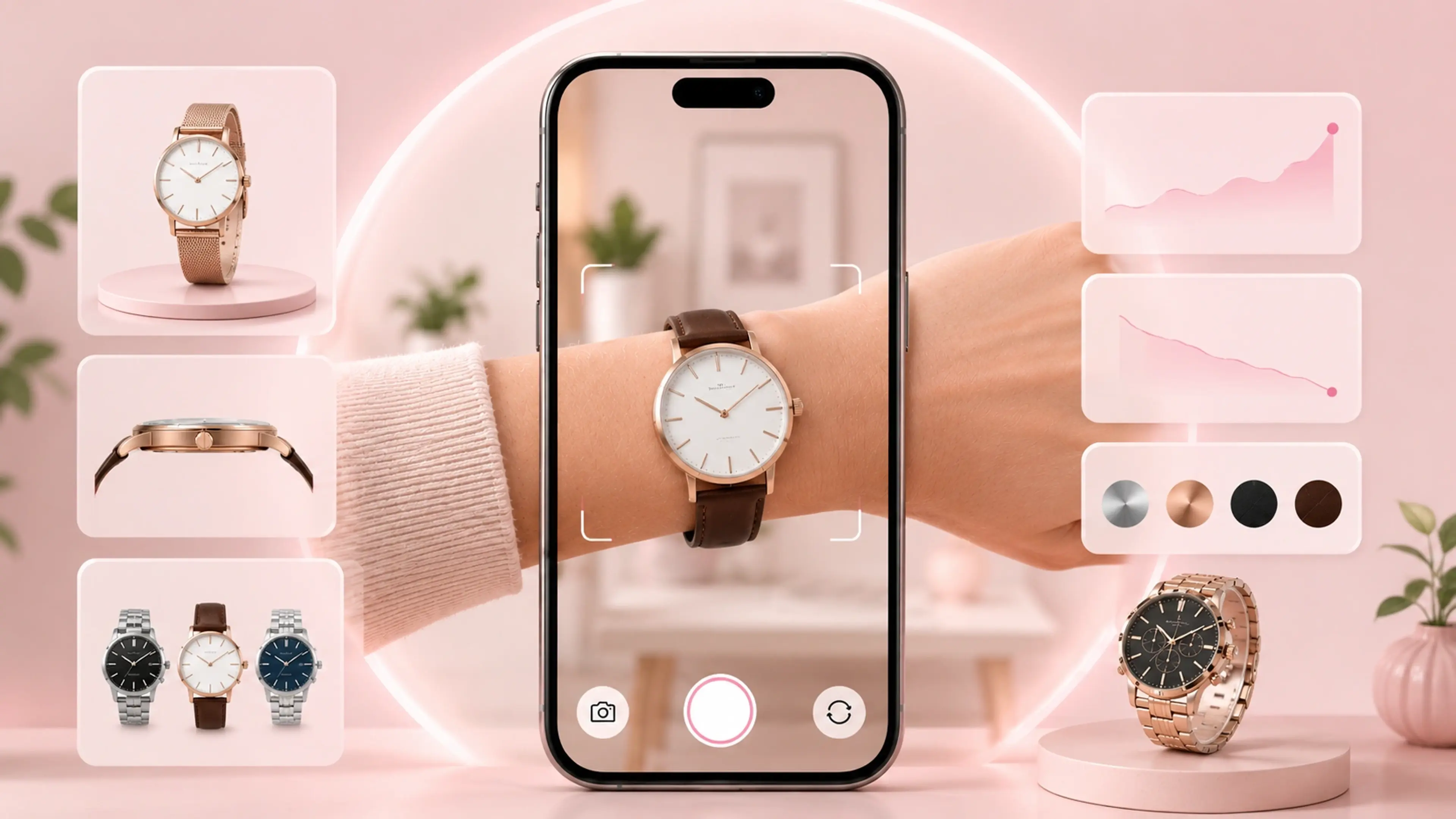 An image showing  3D virtual try-on for watches