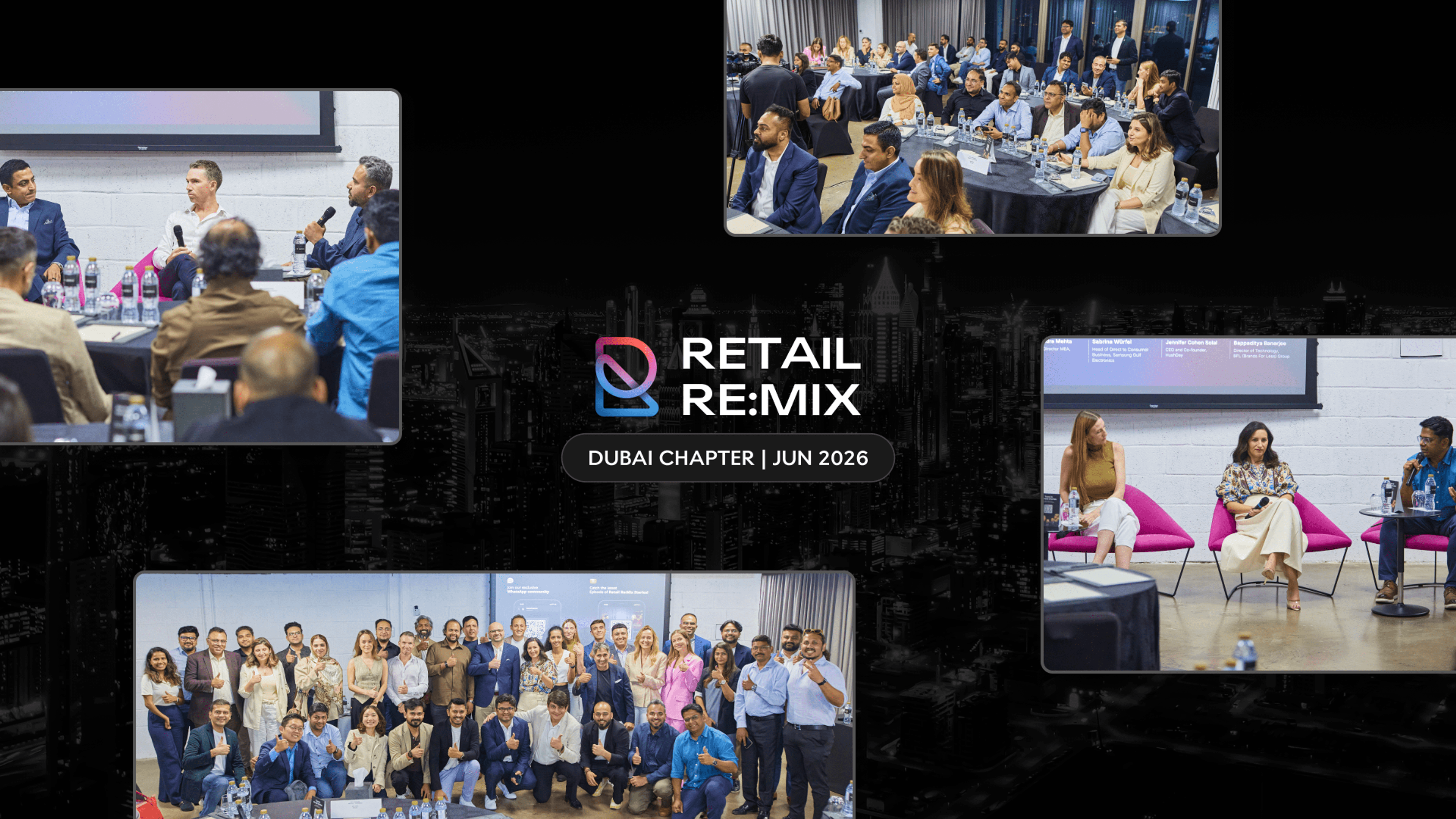 A cover image showing a banner of Retail Re:Mix Dubai event