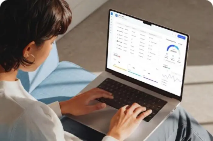 Seller managing marketplace orders on a laptop dashboard