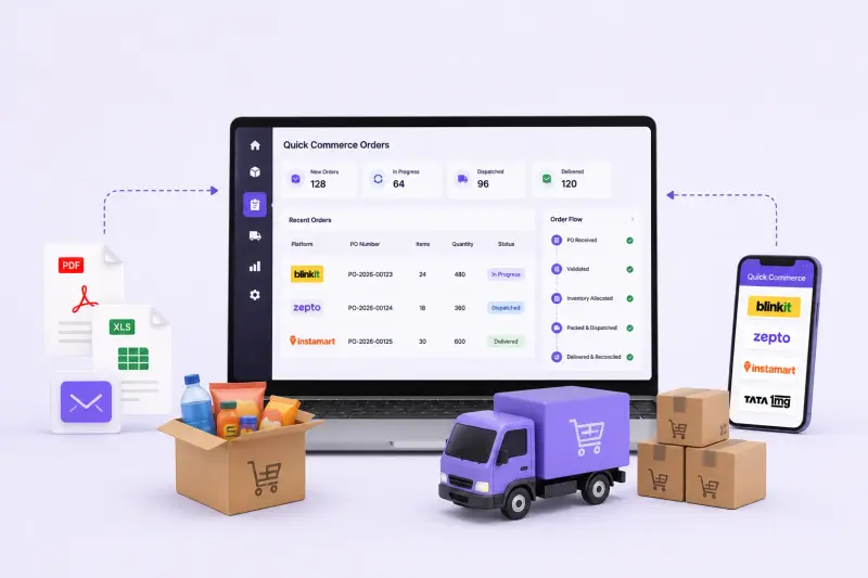 Quick Commerce Order Management: How brands can automate Blinkit, Zepto and Instamart fulfillment