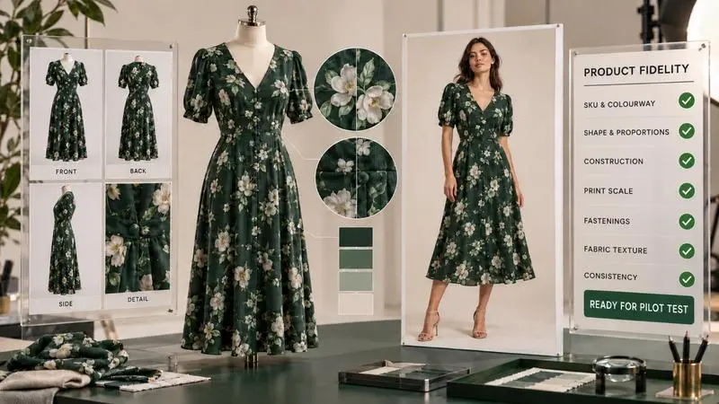 AI fashion photography: the product-fidelity checklist before a pilot