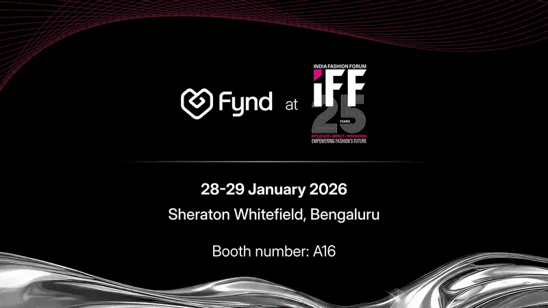 cover image for Fynd at IFF 2026, Bangalore with Fynd and IFF logo