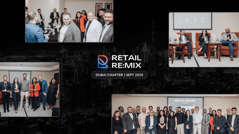 Retail Re:Mix Dubai 2025, a global retail innovation event banner with Dubai skyline