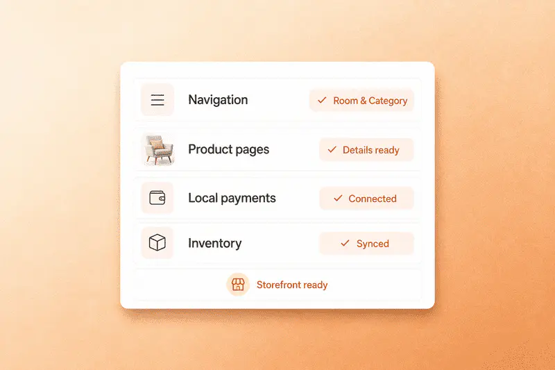 Website Builder untuk brand furnitur