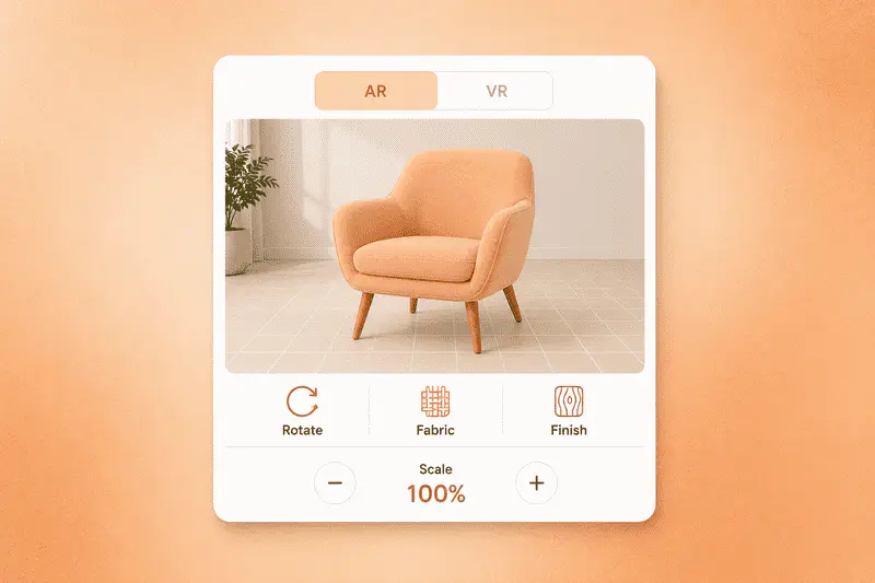 Visualisasi furnitur AR dan VR