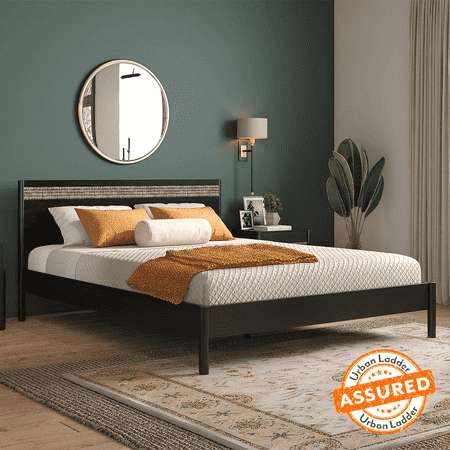 Emerald Teak Bed (Bed Size : Single, Finish : teak)