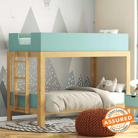 Admire Solid Wood King Size Non Storage Bed (Bed Size : King, Finish : Honey)
