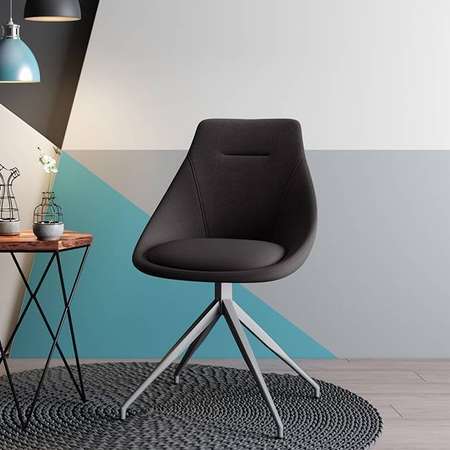 Martha Dining Chairs - Set Of 2 (Finish : Mahogany; Colour : Burnt Orange)