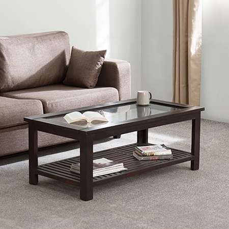 Zephyr Storage Coffee Table (Finish : Mahogany)