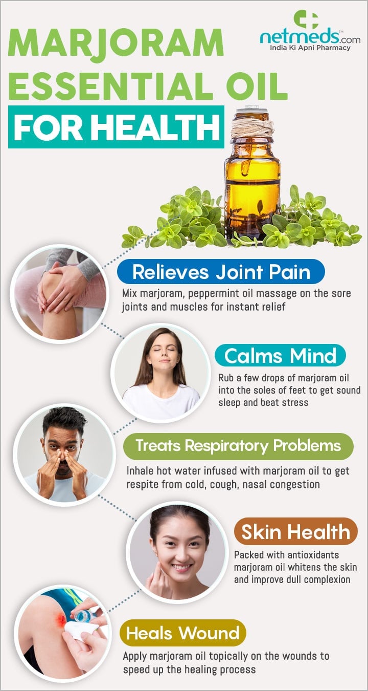 Marjoram essential oil for health